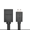 Ugreen HDMI (aljzat) - mini HDMI (csatlakozó) kábel adapter 4K 60Hz Ethernet HEC ARC 32 csatornás audio  22cm fekete (20137) - 2. kép