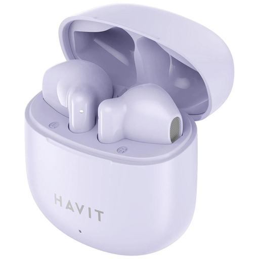 Havit Wireless Earbuds (TW976) - mikrofonnal, Bluetooth 5.3, valódi vezeték nélküli sztereó, Type-C, 300mAh - lila