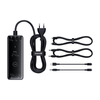 Baseus - Töltőállomás (P10163901113-00) - GaN, 3x USB-C, USB, DC, 240W, 1m - Fekete - 4. kép