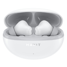 Havit - Vezeték nélküli fülhallgató (TW986) - Fülbe helyezhető, Bluetooth 5.4, mikrofonnal, TWS, ENC, Type-C, 400mAh - Fehér