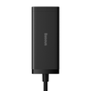 Baseus - AMERIKAI DUGÓVAL Fali töltő/hosszabbító (PSZM000201) - 2 x AC, 2 x USB, 2 x Type-C, 100W kábellel Type-C - Fekete - 1. kép