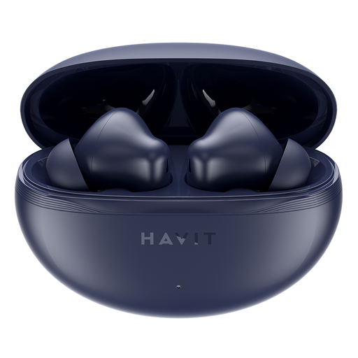 Havit - Wireless Earbuds (TW986) - Fülbe helyezhető, Bluetooth 5.4, beépített mikrofon, TWS, ENC, Type-C, 400mAh - Kék