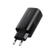 Fali töltő Havit (UC20 EU) - 2x Type-C, USB, GaN, 65W, Gyors töltés - Fekete - 1. kép
