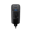 Fali töltő Havit (UC20 EU) - 2x Type-C, USB, GaN, 65W, Gyors töltés - Fekete - 2. kép