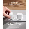Fali töltő Anker 521 Nano Pro, 40W, 3A, 2 x USB-C, Fehér A2038G21 - 1. kép