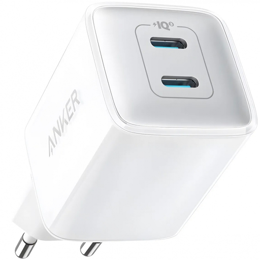 Fali töltő Anker 521 Nano Pro, 40W, 3A, 2 x USB-C, Fehér A2038G21