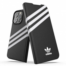 iPhone 13 Pro Adidas OR Booklet Case PU fekete-fehér tok