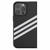 iPhone 13 Pro Adidas OR Booklet Case PU fekete-fehér tok - 3. kép