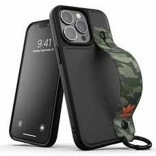 iPhone 13 Pro Adidas OR Hand Strap fekete-zöld tok