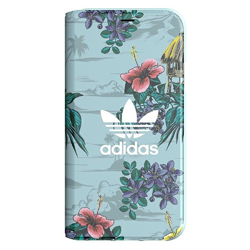 iPhone X/XS Adidas Booklet Case Floral szürke tok iPhone X/XS Adidas Booklet Case Floral szürke tok