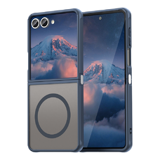 Samsung Galaxy Z Flip7 Navy Blue Techsuit - HaloFrost II MagSafe tok