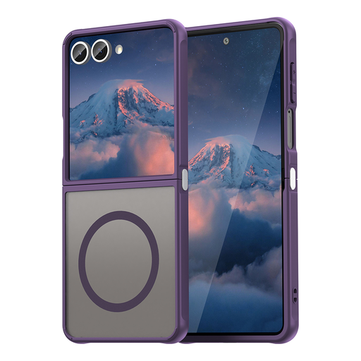Samsung Galaxy Z Flip7 Techsuit HaloFrost II MagSafe Lila tok Samsung Galaxy Z Flip7 Techsuit HaloFrost II MagSafe Lila tok