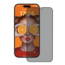 iPhone 16 Pro ANANK 2.5D 3X megerősített 180°-os betekintésvédelmi képernyővédő - Átlátszó üvegfólia