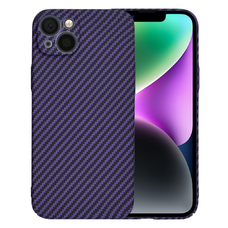 iPhone 14 Techsuit Carbonite FiberShell Lila tok