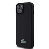 Lacoste Liquid Silicone Microfiber Croc Logo MagSafe tok iPhone 15 Black tok - 0. kép