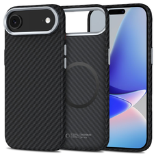 iPhone 17 Air Tech-protect Ion Carbon MagSafe tok fekete/ezüst
