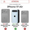 iPhone 17 Air Dexnor MagSafe ütésálló tok kihajtható állvánnyal és kameravédővel fekete - 0. kép