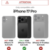 iPhone 17 Pro Dexnor MagSafe ütésálló tok kihajtható állvánnyal és kameravédővel fekete - 0. kép