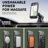 iPhone 17 Pro Max Dexnor MagSafe ütésálló tok kihajtható állvánnyal és kameravédővel fekete - 4. kép