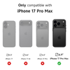 iPhone 17 Pro Max Suritch MagSafe ütésálló tok kihajtható állvánnyal és kameravédővel kék - 3. kép
