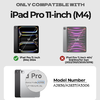 iPad Pro 11 2024 Dexnor 360 fokos forgó tok Apple Pencil tartóval fekete ütésálló - 2. kép