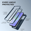 Samsung Galaxy A36 Dexnor 360 ütésálló tok kihajtható állvánnyal és kameravédővel kék - 1. kép