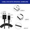 Samsung USB Type-C adatkábel (EP-DG970BBE), 480Mbps, 2.1A, 1m - Fekete (Bulk csomagolás) - 3. kép