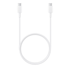 Samsung USB-C - USB-C 3A Gyors töltő adatkábel, 1m - Fehér (EP-DA705BWE) (Csomagolás nélkül)