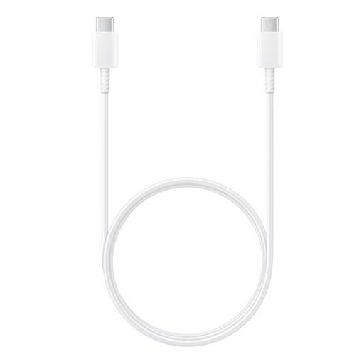 Samsung USB-C - USB-C 3A Gyors töltő adatkábel, 1m - Fehér (EP-DA705BWE) (Csomagolás nélkül)