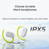 Havit OWS915 - Vezeték nélküli fülhallgató mikrofonnal, Bluetooth 5.4, TWS, ENC, IPX5, USB-C, 1000mAh, Havit Life App - Fehér - 3. kép