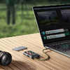 USB-C Kártyaolvasó Ugreen CM868 2xSD 1xTF 170Mbps (Szürke), - 1. kép
