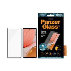 PanzerGlass E2E Microfracture antibakteriális üvegfólia Samsung Galaxy A72-hoz - fekete kerettel üvegfólia