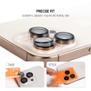  iPhone 17 Pro/17 Pro Max fekete Tel Protect Titanium edzett üveg lencse 99% AR kamerára (3 lencse) üvegfólia - 2. kép