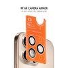  iPhone 17 Pro/17 Pro Max fekete Tel Protect Titanium edzett üveg lencse 99% AR kamerára (3 lencse) üvegfólia - 4. kép