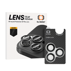 Tempered Glass Tel Protect 3D Lens Aramid Series a kamerára iPhone 16 Pro/16 Pro Max (3 darab lencse) üvegfólia