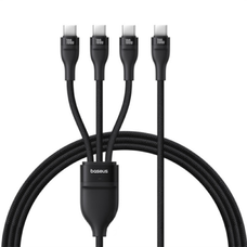 USB-C to 3 x USB-C Kábel Baseus Flash Series III 3in1, 100W, 5A, 1.5m, Fekete P10377503111-00