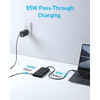 USB-C Hub Anker, 1 x USB-A 3.0 - 2 x USB-A - 3 x USB-C - 2 x HDMI - 1 x RJ45 - 1 x SD, Fekete A83A2G11 - 0. kép