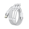 USB-A - Lightning / microUSB / USB-C kábel Baseus StarSpeed, 100W, 5A, 1,5m, Fehér P10319900211-00 - 0. kép