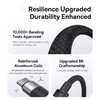 USB-A - Lightning / microUSB / USB-C kábel Baseus StarSpeed, 100W, 5A, 1,5m, Fehér P10319900211-00 - 3. kép