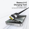 USB-A - Lightning / microUSB / USB-C kábel Baseus StarSpeed, 100W, 5A, 1,5m, Fehér P10319900211-00 - 4. kép