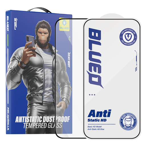 iPhone X / iPhone XS / iPhone 11 Pro Fekete Blueo Anti-Static HD üveg üvegfólia iPhone X / iPhone XS / iPhone 11 Pro Fekete Blueo Anti-Static HD üveg üvegfólia