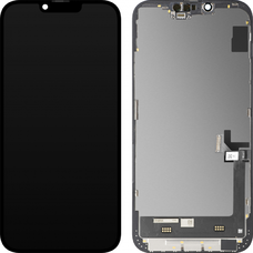 LCD kijelzőmodul MP Apple iPhone 14 Plus, Soft OLED FHD Diagnosztikai Verzió, Utángyártott, Fekete