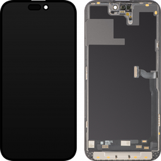 LCD kijelző modul MP Apple iPhone 14 Pro Max-hoz, Soft OLED FHD 120Hz IC Mozgatható változat, utángyártott, fekete