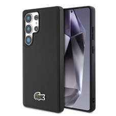  Samsung Galaxy S25 Ultra Fekete Lacoste Iconic Petit Pique Szőtt Logós MagSafe tok