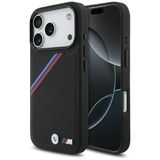 iPhone 17 Pro BMW M Tricolor Metal Logo MagSafe tok fekete