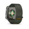 GARMIN Venu X1 moss titanium, moss comfortfit nylon band - 3. kép