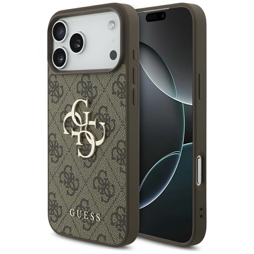 iPhone 17 Pro Max tok Guess 4G Nagy Logó barna tok iPhone 17 Pro Max tok Guess 4G Nagy Logó barna tok