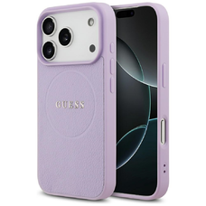 iPhone 17 Pro tok Guess Grained Ring MagSafe lila tok