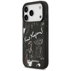 iPhone 17 Pro Karl Lagerfeld Grained Pattern & Logo MagSafe tok fekete - 0. kép