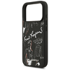 iPhone 17 Pro Karl Lagerfeld Grained Pattern & Logo MagSafe tok fekete - 4. kép